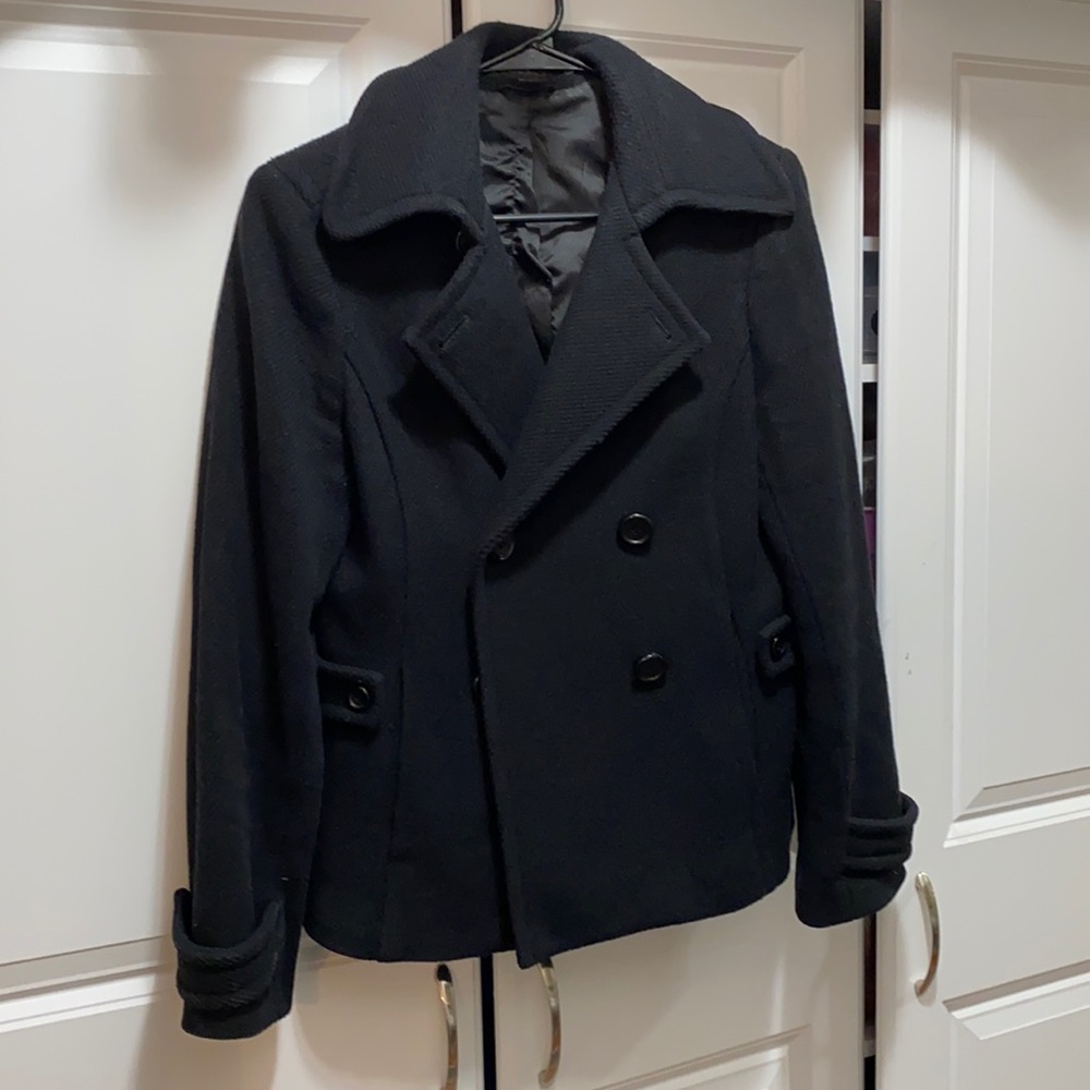 💐Double Breasted wool coat. Size Small.